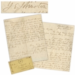 General Joseph Johnston Autograph Letter Signed From July 1862 While Recovering From His Wounds After Being Replaced by Lee -- ...I am very anxious to know what to expect on rejoining the army...